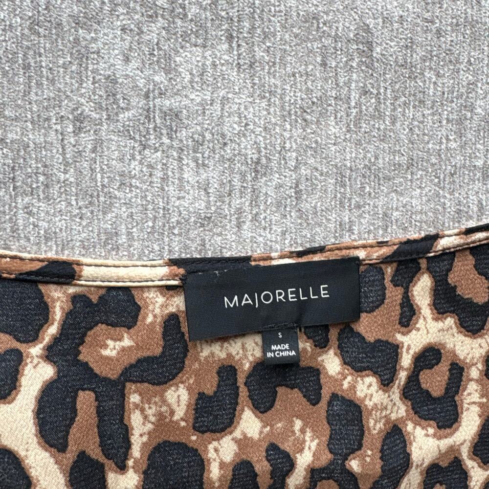 Majorelle Satin Leopard Midi Dress - Picture 2 of 6
